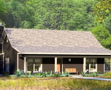 2-Bed Country Cabin with Vaulted Open Floor Plan - 1275 Sq Ft